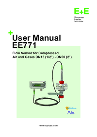 Thumbnail of document Manual - EE771/EE772 Inline Flow Meter